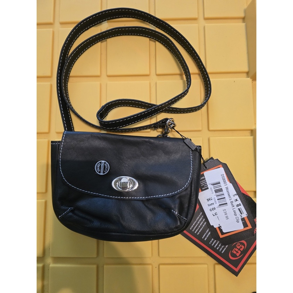 Daniel Smart Mfg Womens Black Loop Belt Bag DS8801